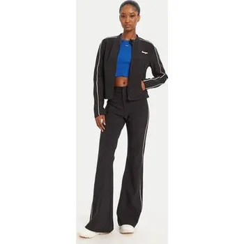 Dámské kalhoty HUGO Kalhoty z materiálu Hizumi 50542169 Černá Regular Fit 42