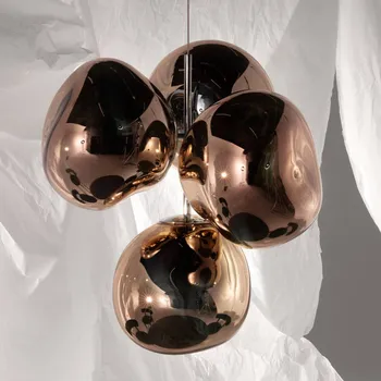 Lampička Tom Dixon LED lustr Melt Chandelier, měděná barva měděný 4 x 6 W LED - Doprava zdarma