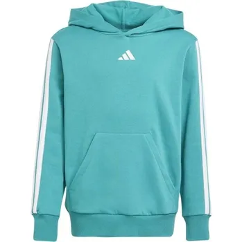 Chlapecká mikina Dětská mikina adidas ESSENTIALS 3- STRIPES 164 Tyrkysová, Bílá