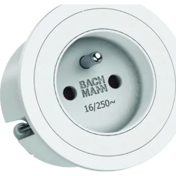 vypínač a zásuvka Elektro zásuvka Bachmann PIX 1x 230V bílá Zakončení kabelu: Vidlice do zásuvky
