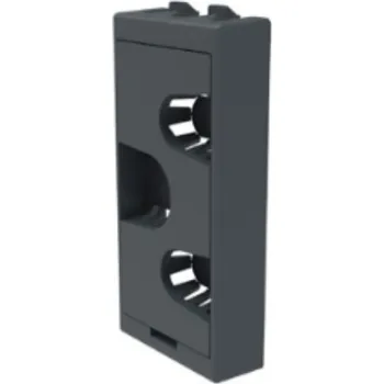 Elektrická zásuvka IBConnect Modul průchodky kabelů - malý 1/2 Barva: Bílá