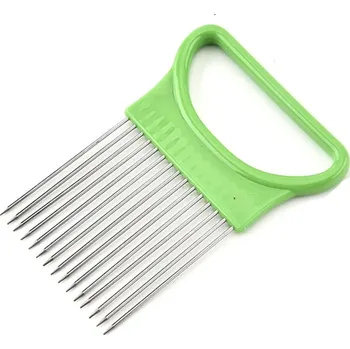 Kráječ zeleniny Bezpečný držák na krájení cibule - Zelená