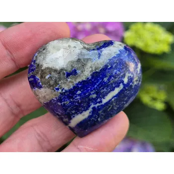 Přírodní kámen Hladké srdce lapis lazuli 64g (Pákistán)