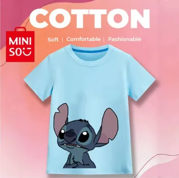 Dívčí tričko Dětské bavlněné tričko s potiskem Lilo & Stitch - různé barvy (vzor DNS 12) Barva: modrá (DSN-12), Velikost: 100