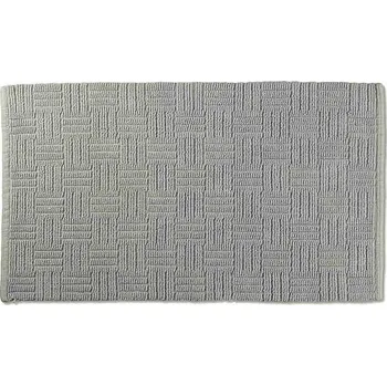 Protiskluzová podložka Kela Koupelnová předložka Leana 100x60 cm bavlna šedá KL-23522