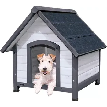 Trixie Natura se sedlovou střechou šedá 71 x 77 x 76 cm Bouda pro psa Trixie Natura se sedlovou střechou šedá 71 x 77 x 76 cm