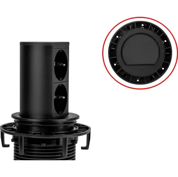 Elektrická zásuvka Bachmann Elevator 928.0501 černý