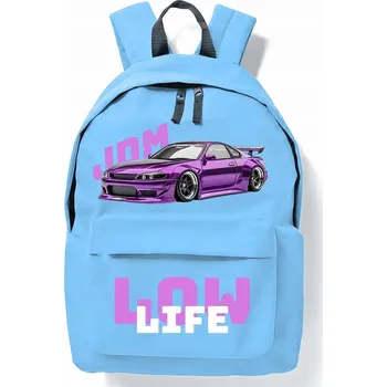 Školní batoh Školní Plecak Niebieski LOW LIFE Batoh Modrní Lehký Pro Mládež Do Školy
