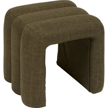 Taburet Atmosphera Čalouněná oblouková stolička SISCO, 43 x 42 x 44 cm, zelená