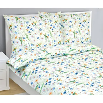 Povlečení Bellatex Povlečení bavlněné Modrá,Žlutá,Bílá