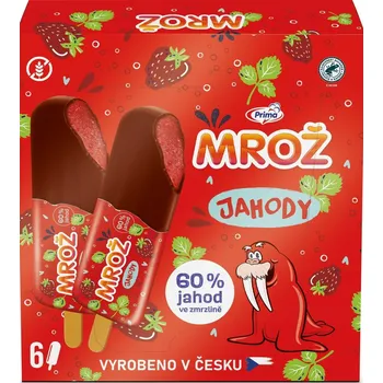Zmrzlina PRIMA Mrož jahodový multipack 6x 50 ml 