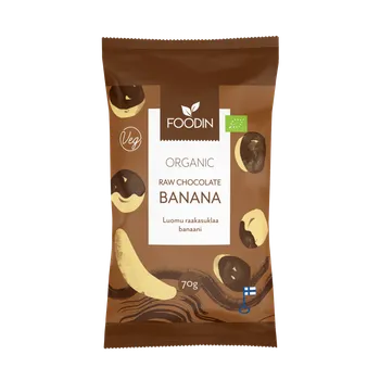 Foodin banány v raw čokoládě, vegan, bio, 70 g