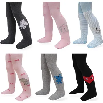 cenová akce Punčochové kalhoty vzorované 80-86 Mix barev