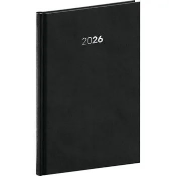 Diář Týdenní diář 2026 NOTIQUE A5 - Balakon černý, 15 x 21 cm