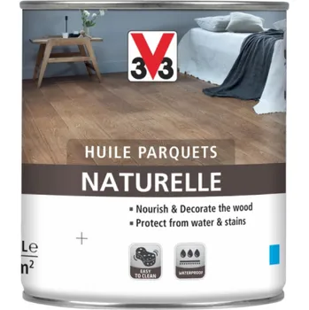 Olej na dřevo Olej na podlahu V33 Naturelle, šedý, 0,75l