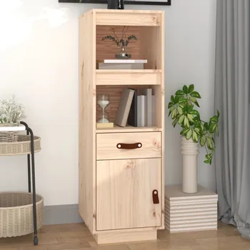 Příborník do zásuvky vidaXL Skříň highboard 34x40x108,5 cm masivní borové dřevo [820153] Barva: Přírodní