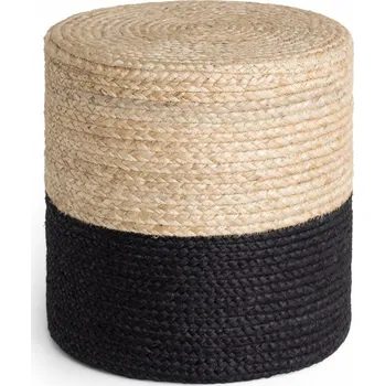 Sedací vak JUTTA POUF 106237 Beige/Black - doprava zdarma