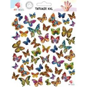 Bystrá hlava Tatuaże zmywalne dla dzieci Motylki XXL
