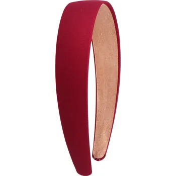 Čelenka Široká saténová čelenka na vlasy pro ženy | saténová čelenka, dámské stylové doplňky - Burgundy