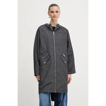 Bunda MICHAEL Michael Kors šedá barva, přechodná, oversize, MT520INJN3 90X, vel. M/L
