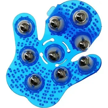 Masážní příslušenství Masážní rukavice s míčky proti celulitidě | masážní pomůcka na celulitidu - Modrá