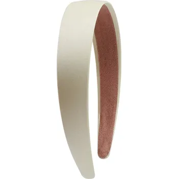 Čelenka Široká saténová čelenka na vlasy pro ženy | saténová čelenka, dámské stylové doplňky - Světle žlutá