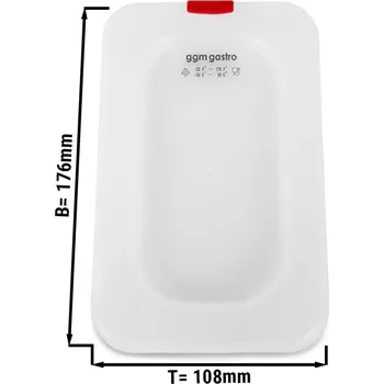 Nádobí G.Gastro Polypropylenové GN víko 1/9 - mléčné