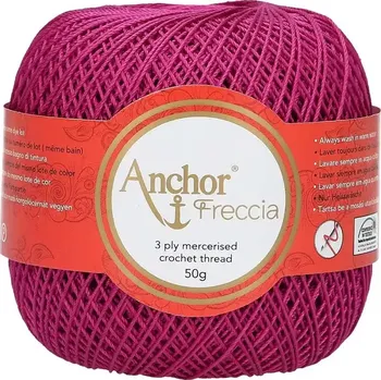 Příze Anchor Freccia 12 - 89 Fuchsiová (Háčkovací příze Anchor Freccia 12 - 89 Fuchsiová)