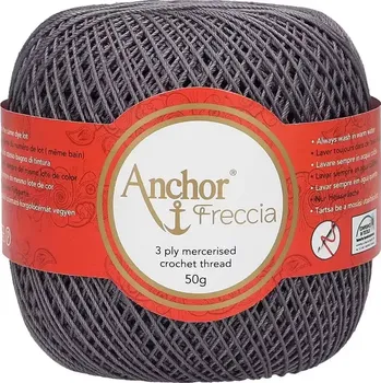 Příze Anchor Freccia 12 - 400 Kouřová (Háčkovací příze Anchor Freccia 12 - 400 Kouřová)