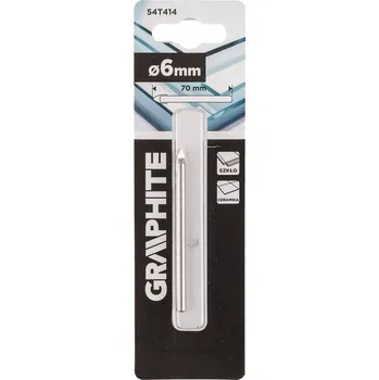 Vrták Vrták do skla 6 mm, GRAPHITE 54T414