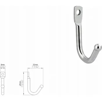 Věšák Nábytkový věšák SIRO 2081/ZN1V3E chrom lesklý