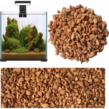 Dekorace do akvária Stelivo barevný okrasný do AKVÁRIA štěrk akvarijní HNĚDÝ 0,5kg