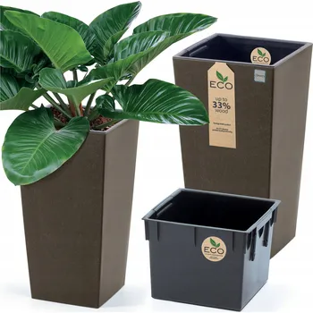 Květináč Květináč 19,5 cm, plast, béžový