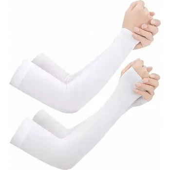 Cyklistické návleky Cyklistické návleky na ruce Fitness Chladivé Ochrana UV +50 Velká Sada 8 Párů Bílé