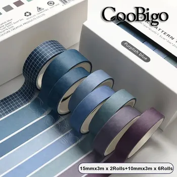 Sada jednobarevných washi pásek - G