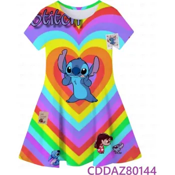 Dívčí šaty Lilo & Stitch Dívčí letní šaty na motivy "Lilo a Stitch" Motiv: CDDAZ80144, Velikost: 140