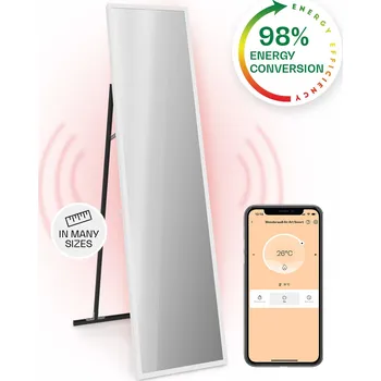 Infrazářič Klarstein La Palma Smart 900W 160x40cm Topné zrcadlo Bílý (10039840)