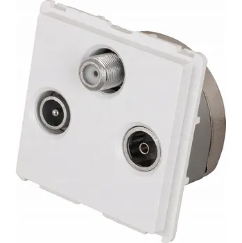 Elektrická zásuvka Anténní zásuvka nástěnná MIUUN bílá