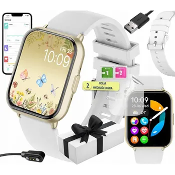 Chytré hodinky Chytré Hodinky Rubicon RNCF46-GOLD SILICON) zlaté