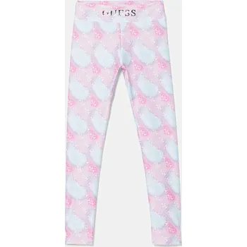 Dívčí legíny Dětské legíny Guess růžová barva, J5YB00 MC01P J5YB00.MC01P.9BYA 30X, vel. 122-125