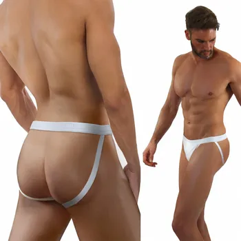 Slipy Sexy pánské slipy bavlněné Sesto Senso Jockstrap STM03 Bílé XXL