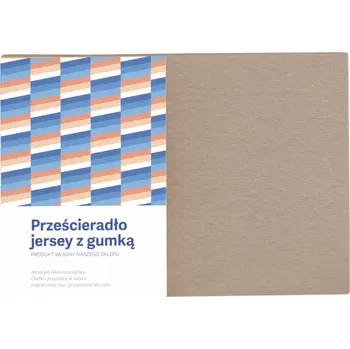 Prostěradlo Prostěradlo jersey s gumou 180x200 bavlněné husté cappuccino taupe