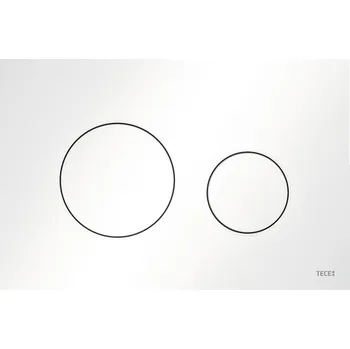 Splachovací tlačítko Splachovací tlačítko pro WC Tece Loop, bílý lesk 9240920