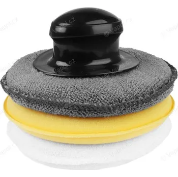 Auto-moto Houby na leštění z mikrofáze 12,5 x 2 cm, 5 ks, s držákem na suchý zip, Carmotion