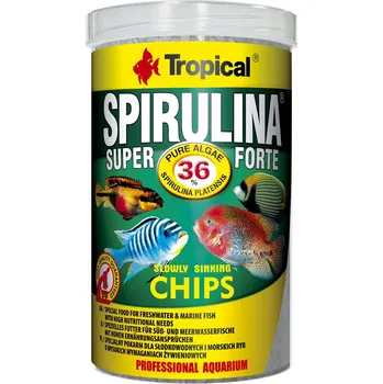 Krmivo pro rybičky Tropical SUPER SPIRULINA FORTE CHIPS - Krmivo chipsy se spirulinou 36