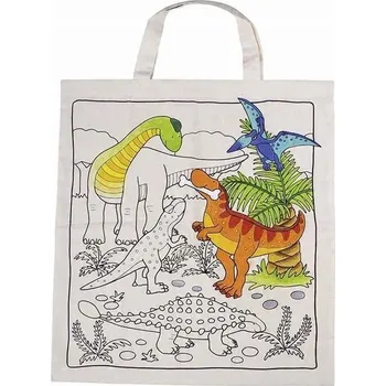 kreativní sada GOKI Velká taška k vybarvování Dinosaurus 58809