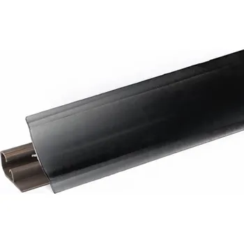 Nábytkové kování Přechodová lišta k pracovní desce DQ-PP černá matná PVC 300 cm