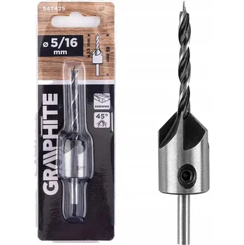 Vrták VRTÁK VRTÁK S ZKOSENÍM 5 mm/16 mm GRAPHITE 54T425