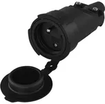 Zásuvka gumová, 250V / 16A max., černá