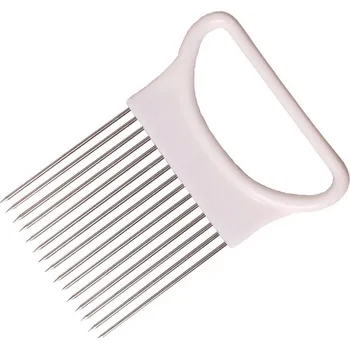 Kráječ na chleba Bezpečný držák na krájení cibule - Bílá